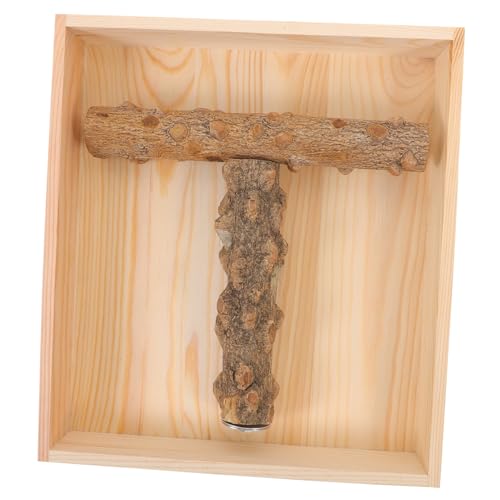 Angoily オウム トレーニング 鳥 スタンド 遊び モルモット ケージ 止まり木 スタンド 給餌器 屋外 インコ ケージ 装飾 フィンチ カナリア ャー ケージ 独立型 オウム 木