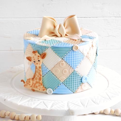 Katy Sue Patchwork Quilt Silicone Mold for Cake, Cookie Decorating, & Craft. For Use With Fondant, Gum Paste, Sugar Paste, & Air Dry Clay from Katy Sue Designs Fondant Molds by Katy Sue - Used condition - Image 4