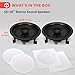 Pyle Pair 10” Flush Mount in-Wall in-Ceiling 2-Way Speaker System Spring Loaded Quick Connections Changeable Round/Square Grill Stereo Sound Polypropylene Cone Polymer Tweeter 300 Watts (PDIC16106)