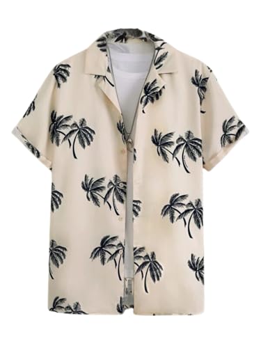 Image of Leriya Fashion Men's Polycotton Regular Fit Casual Stylish Printed | Formal Printed Half Sleeve Shirt |Summer Button Down Shirts for Men