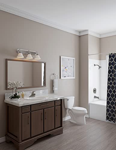 Image of Design House 539163 Millbridge Wall-Mounted Towel Ring for Bathroom, Satin Nickel, Easy Installation with Standard Mount & Concealed Screws