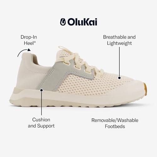 OLUKAI Wailuku Women's Athletic Sneakers, Lightweight & Breathable Mesh, Comfort Fit & Wet Grip Rubber Soles, All-Day Comfort & Supportive4