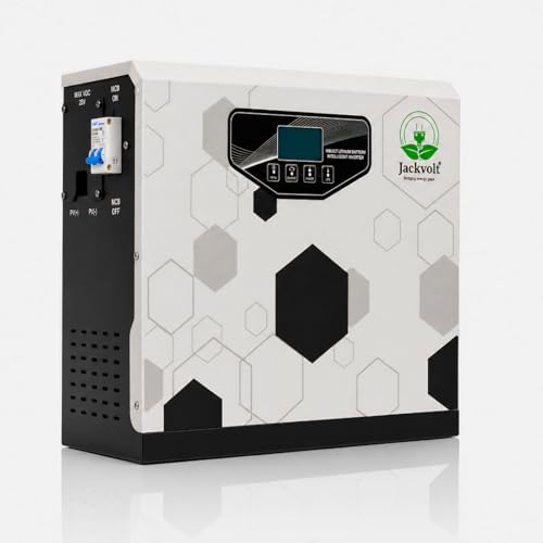 Image of JACKVOLT 1KVA Wall Mounted Lithium Inverter with Inbuilt Battery | Pure Sine Wave Inverter for Home, Office, Shop | Power Backup | Maintenance-Free| Long Backup| Upto 15-Year Life