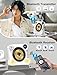 CD Player with Bluetooth, Desktop CD Player for Home,HiFi Speakers,Remote Control,USB,LED Display,Timer,Repeat,EQ Sound,AUX/3.5mm Earphone Jack,Kids,Gift-White