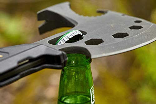 OFF GRID TOOLS Machado de Sobrevivência - Preto, Todo em Aço, Ferramenta Multiuso Definitiva para Us