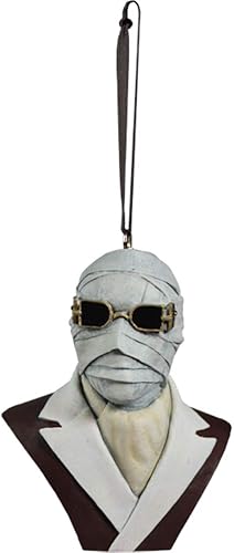 Trick Or Treat Studios Adorno de horrores navideños de The Invisible Man
