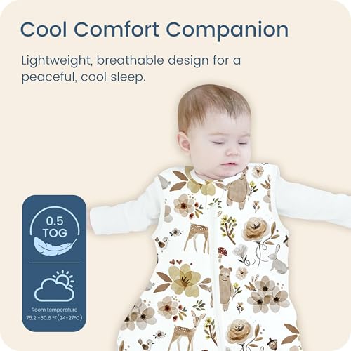 Image of Toddler Sleep Sacks 2T-3T-4T, 0.5 TOG Light Summer Wearable Blankets, Extra Long XL Sleeping Bags, 2 Pack