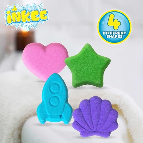INKEE Bath Fizzer Mix Pack de 40 Boules de bain pétillante à l'huile d'amande douce, Bombes de bain 40x 20g - Bain moussant enfant – vue 4