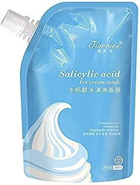 GlamTools Jorniee Salicylic Ice Cream Mask for Natural Face care for Women, Moisturizing, Hydrating, Anti Acne, Anti-Wrinkle, Nourishing, Blemish Cleaning, Pack of 1