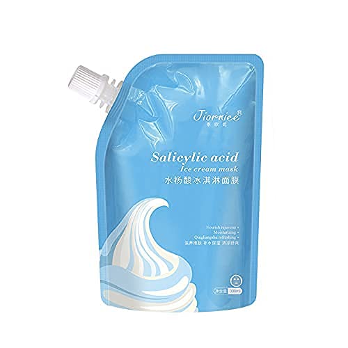 GlamTools Jorniee Salicylic Ice Cream Mask for Natural Face care for Women, Moisturizing, Hydrating, Anti Acne, Anti-Wrinkle, Nourishing, Blemish Cleaning, Pack of 1