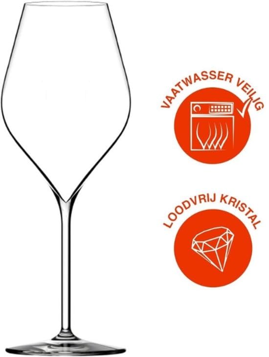Lehmann - Weißweingläser Absolus - Hochwertiges bleifreies Kristallglas - 38cl - 6er Set - Elegantes Design - Perfekt Für Weißwein - Spülmaschinenfest - Zeitloses Design