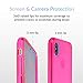 VELVET CAVIAR Compatible with iPhone X Case/iPhone Xs Case Neon Pink - Cute Clear Protective Phone Cover for Women, Girls (Hot Pink)