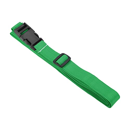 Image of M METERXITY 1 Pack Luggage Straps- Travel Baggage Accessories Adjustable Suitcase Belt with Quick Release Buckle, Apply to Travel (2 Meters, Green)