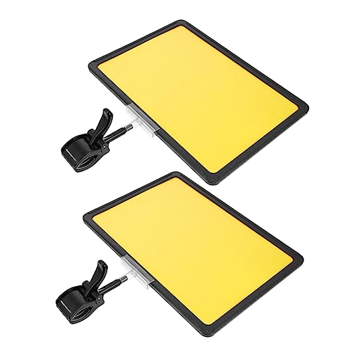 OFFSCH 2個広告看板クリップ 転式再利用可能なプライスラベルホルダー 製 サインやタグのクリップディスプレイ用 広い取り付け対象に対応