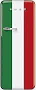 Smeg FAB28 50's Retro Style Top Freezer Refrigerator with 9.93 Cu Total Capacity, Multiflow Cooling System, Adjustable Glass Shelves 24-Inches, Italian Flag Right Hand Hinge, FAB28URDIT3 Made In Italy ENERGY STAR