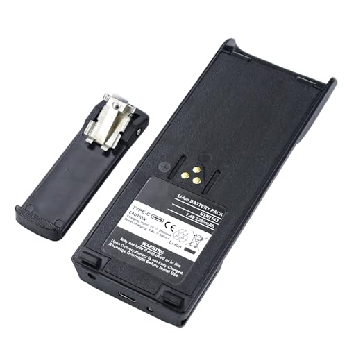 Batterie Li-ION NTN7143 compatible Motorola MTS2000 MTX8000 radio clip USB-C