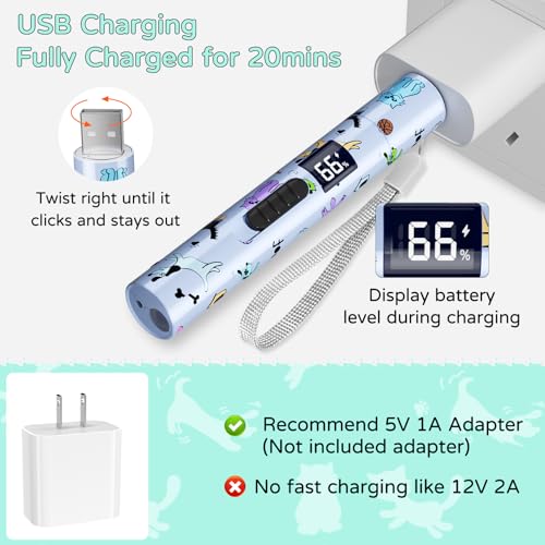 Image of TBTeek Cat Toy, Battery Screen, Cute Fun Creative Body, Rechargeable, 7 Adjustable Patterns, Interactive Kitten Pet Dog Chase Toy for Fun Chase Play Exercise (1pcs)