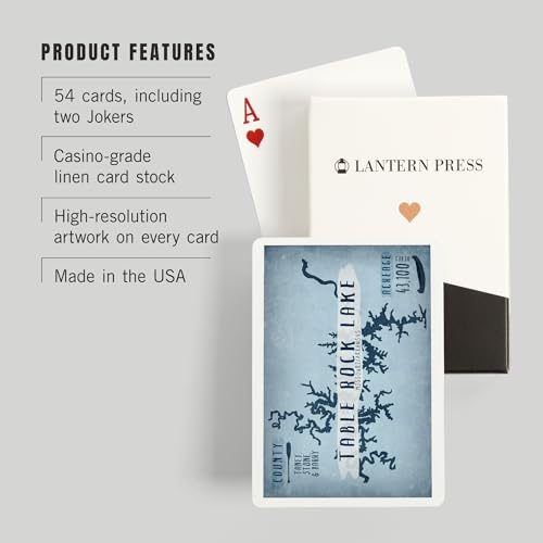 Baraja de 52 Cartas de Póker Table Rock Lake miniatura 3