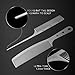 Dolmifapro 2 Pcs Stainless Steel Comb,Teasing Comb with Metal Pick, Rat Tail Combs, Metal Combs Hair Cutting for Stylist Hair Women Wood Grain Design