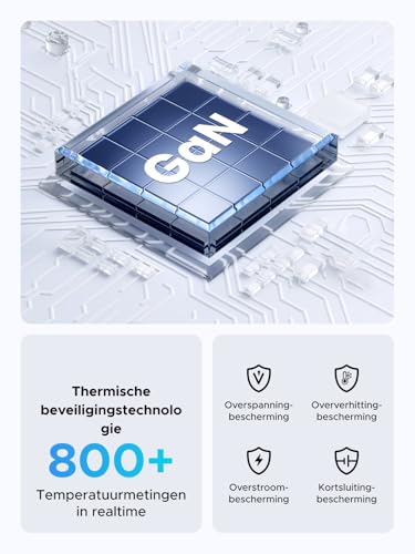 UGREEN USB C Charger 200W GaN Power Adapter 8-Port Desktop Charging Station PD snellader 100W oplader meerdere ondersteunt PPS compatibel met MacBook Pro/Air M4, iPhone-serie, Galaxy-serie, enz. - Afbeelding 7