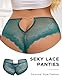 comeondear Damen Unterhosen Spitze Panties Große Größen Brazilian Slips Hipster Dessous Sexy Unterwäsche für Mollige Frauen Curvy String Tanga Erotische Höschen Reizwäsche Thong Women(Grün,XXL)