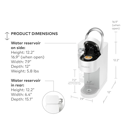 Keurig K-Supreme SMART Single Serve Coffee Maker With WiFi Compatibility, 4 Brew Sizes, And 66oz Removable Reservoir, Compatible with Alexa, White by Keurig - Image 6
