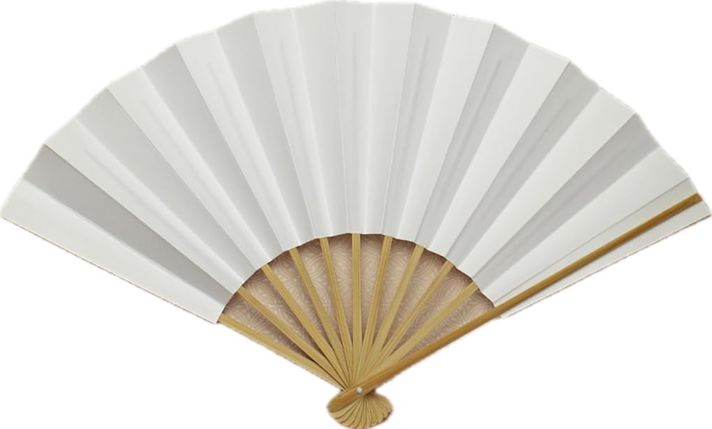 Kyoto Sensu White Bone Folding Fan Wedding Kimono Accessory Made in Japan