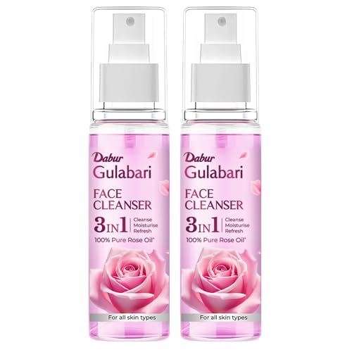 Gulabari Rose Glow Face Cleanser - 100mlx2 | Gentle Cleanser for All Skin Types | Cleaner, Balanced & Hydrated Skin