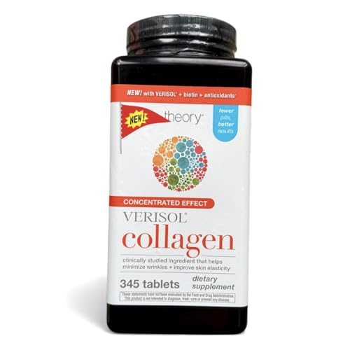 New You. Theory_Verisol Collagen Supplement with Biotin and Antioxidants 345 Tablets Concentrated Effect for Skin Elasticity and Wrinkle Reduction;Concentrated; 3 Tablets a Day;115 Days Supply