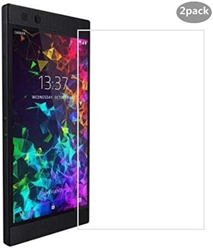 2 Screen Protector Tempered Glass - [2pack] 2.5D Tempered Glass Protective Film 9H Explosion-Proof Screen Protector for Razer Phone 2