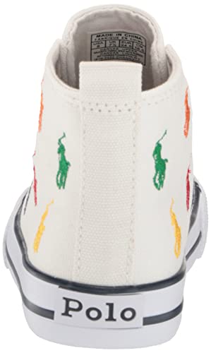 POLO RALPH LAUREN Women's Hamptyn Hi Ii White Mlt RPT Pp Sneaker3