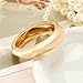 RchSLK 3Pcs Chunky Gold Bangles Bracelets for Women, Spring Hinged Bangles Stackable Set, Trendy Cuff Bracelet Fashion Jewelry Gifts