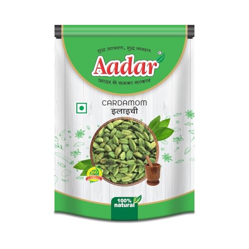 Image of Aadar Spices Whole Green Cardamom, Sabut Elaichi 100g - Delicious and Aromatic, No Added Preservatives
