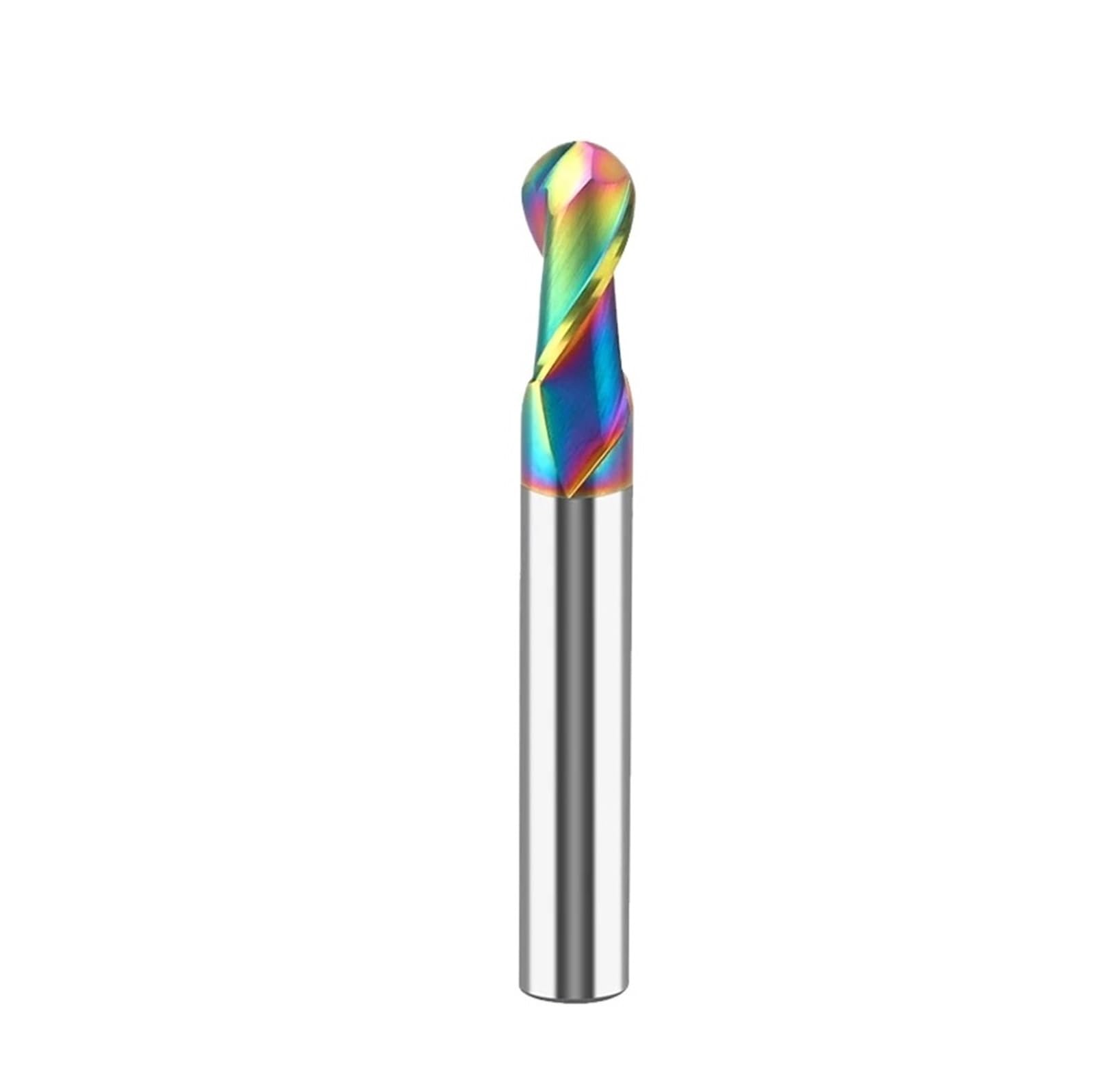 Fresa CNC punta bola aluminio HRC55 2 flautas herramientas fresadora de tungsteno R2x4x75