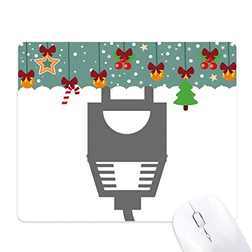 Tapis de souris noir haute précision au motif câble de charge antidérapant