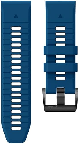 22mm quick fit Two-Tone Blue/Black strap are made with high quality Silicone with a Stainless Steel Buckle