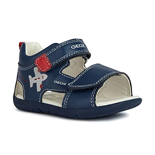 Geox Baby Boy B SANDAL TAPUZ BOY FIRST STEPS LT NAVY/RED 24_EU