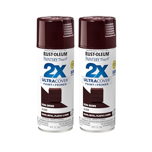 Rust-Oleum Painters Touch 2X Ultra Cover Spray Paint Gloss Kona Brown