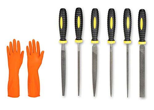 ISC Needle File Set(6 Piece HIGH Carbon Steel Precision) Hand Metal Tools