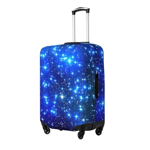 Blue Shining Stars Print Luggage Suitcase Covers Elastic Washable Luggage Protector Luggage Covers For Suitcase2