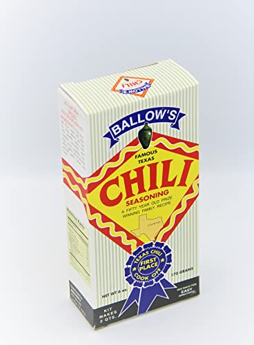 Ballow's Famous Texas Chili Seasoning 6 Pack