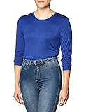 WonderWink Women's Layers Silky Long Sleeve Tee, Galaxy Blue, Small