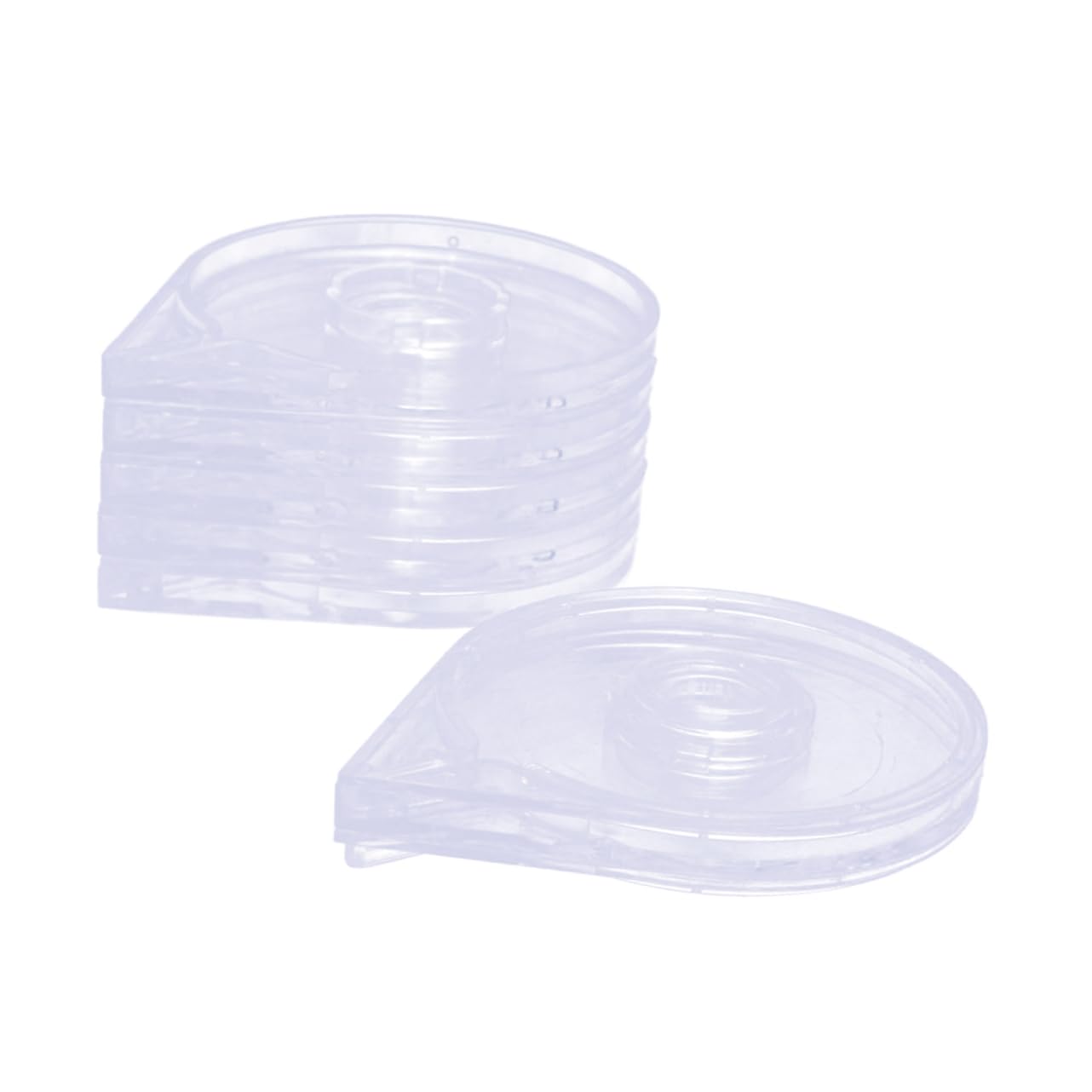 6pcs Gold Silver Wire Box Nail Art Striping Tape Line Case Roller Holder for Manicure Tool Box