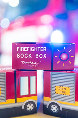 Rainbow Socks - Calze Pompiere nel Camion per lei