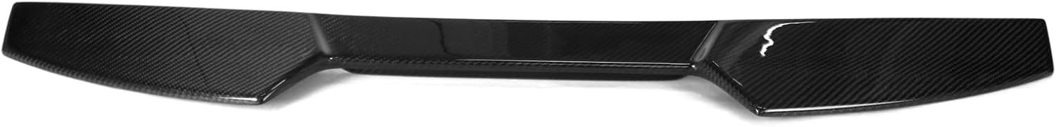 FREEMOTOR802 Real Carbon Fiber Rear Window Roof Spoiler Fits 2016-2021 Honda Civic X 10th Generation 4-Door Sedan, V Style Rear Roof Window Lip Spoiler Wing Roofline Visor Trim