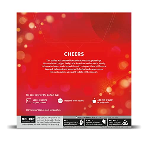 Image of Starbucks Holiday Blend Medium Roast Coffee Single-Cup Coffee for Keurig Brewers, Herbal & Sweet Maple Notes, 32 Count (Pack of 3)