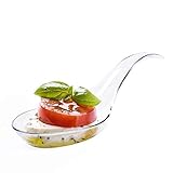 Kingrol 200 Plastic Appetizer Spoons, Disposable Tasting Spoons for Desserts, Hors d'oeuvres, Soups,...