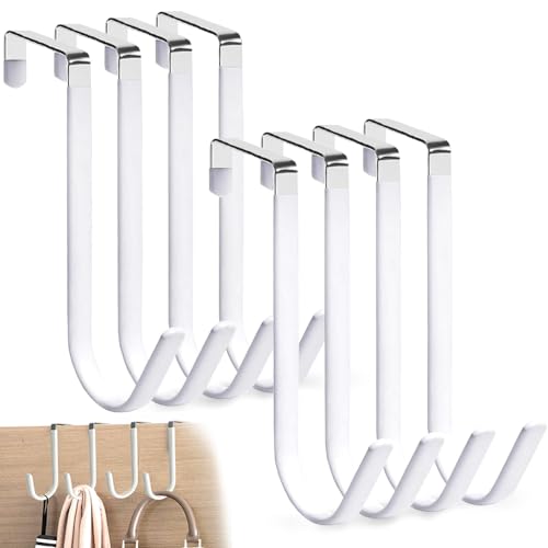 MIVITOOM 8 Pack Over The Door Hook Hanger