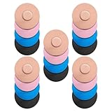 PAMINGONO 20 Stück Teiliges Selbstklebende Atmungsaktive Sensor pflaster in Schwarz Blau und Rosa Elastische Rutschfeste Fixier patches für Sport und Freestyle sensoren Langlebiger Schutz