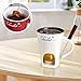 Chocolate Fondue Mugs Contain Fondue Bliss Cup & Forks, Chocolate Melting Cup, Mini Chocolate Fondue Set Without Tealights, Fondue Cups With Forks For Date Night Birthday Wedding Gifts (White)
